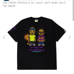 FRESH PRINCE X DJ JAZZY JEFF BAPE BABY MILO TEE
